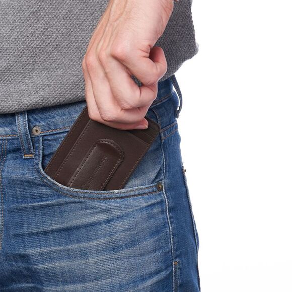 Alpine Swiss Mens RFID Safe Money Clip Minimalist Wallet ID Window Card Holder - Picture 6 of 7